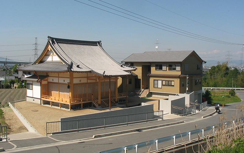 葛城市　教善寺本堂庫裏新築工事